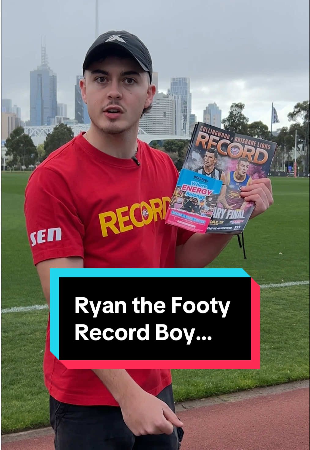 We caught up with local Record Boy to here his story #fyp #afl #aflfinals #footyrecords #TheMacPack @afl 