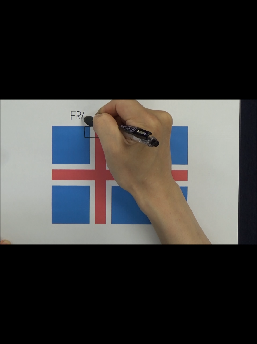 The secret of the flag of Iceland #iceland 