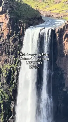 Maletsunyane Falls, Lesotho.  It’s home to the highest commercial abseil in the world. 🎥Trygve Roberts Photography. 🏔️www.MountainPassesSouthAfrica.co.za #lesotho #maletsunyane #abseil #selfdrivetours #waterfalls