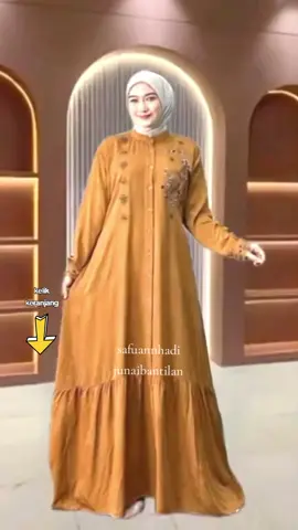 Moza Maxi Dress rayon tuwil #gamis #dress #abaya #kaftan  #FiturSuaraTikTok 