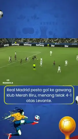 🚨 Pucuk dingin! Real Madrid tampil ganas saat menghadapi klub Merah Biru (Levante). ↪️ Xabi Alonso melakukan rotasi dan eksperimen besar-besaran, Xabi ingin menguji kedalaman squadnya dan fleksibelitas para pemain. - Asencio bermain sebagai Right Back. - Álvaro Carreras bermain sebagai Center Bek. - Fran García tetap pada posisinya Left Bek. • Dalam posisi menyerang Real Madrid bermain dengan 3 Bek, Asencio, Huijsen, dan Carreras. Sedangkan Wing Kiri di isi oleh Fran García, dan Wing Kanan di isi oleh Arda Güler. Strategi ini menunjukan bahwa Xabi Alonso ingin menguji kedalaman squadnya. ↪️ Gol pembuka di cetak oleh Viní, disusul gol debut Mastantuono, kemudian disusul dengan Mbappé mencetak Brace 🔥🔥🔥 • Tambahan 2 gol Mbappé ke Gawang klub Merah Biru (Levante) membuatnya melesat di puncak Top Score La Liga dengan koleksi 7 gol dari 6 laga, tidak hanya Real Madrid yang nyaman di puncak klasemen, Mbappé saat ini tengah nyaman di puncak Top score sementara La Liga 2025/26. Real Madrid menutup laga dengan menang telak 4-1 🔥🔥🔥 #realmadrid #levante #halamadrid #madridista 