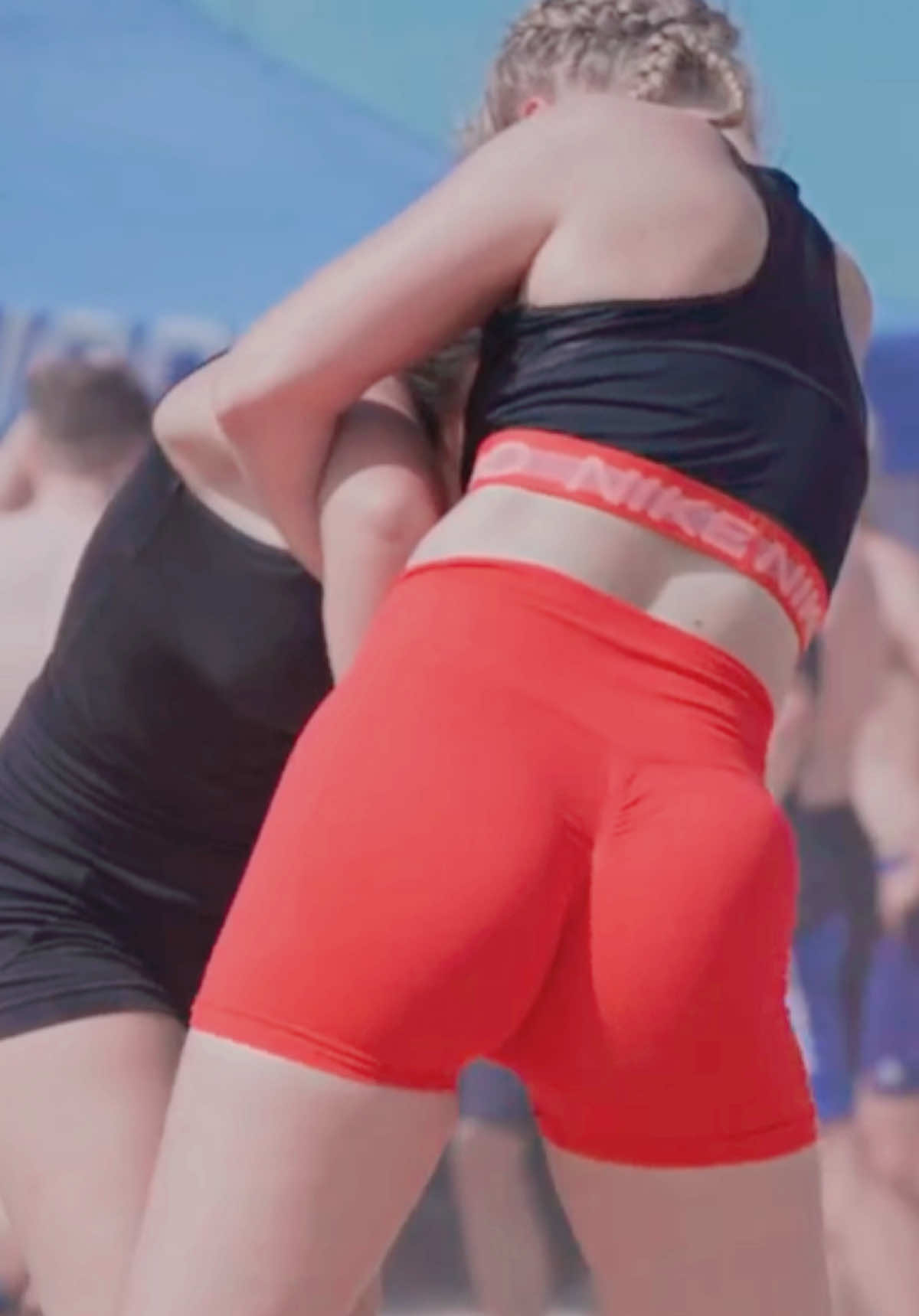 Look at her 👧 Strength 💪 , Strong 💪 girl 👧 in wrestling 🤼 match, beautiful girls and strong arms, #foryou #foryoupagе #pink #russian #teenwrestling 