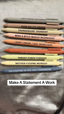 Funny Quotes Pen Set #funny #humor #worklife #tiktokshoprestock 