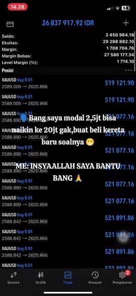 OPEN JASA JOKI WHATSAPP DI BIO🙏📊🚀📈📉#trending #traiderforex #xybca #forextrader #viralvideo 