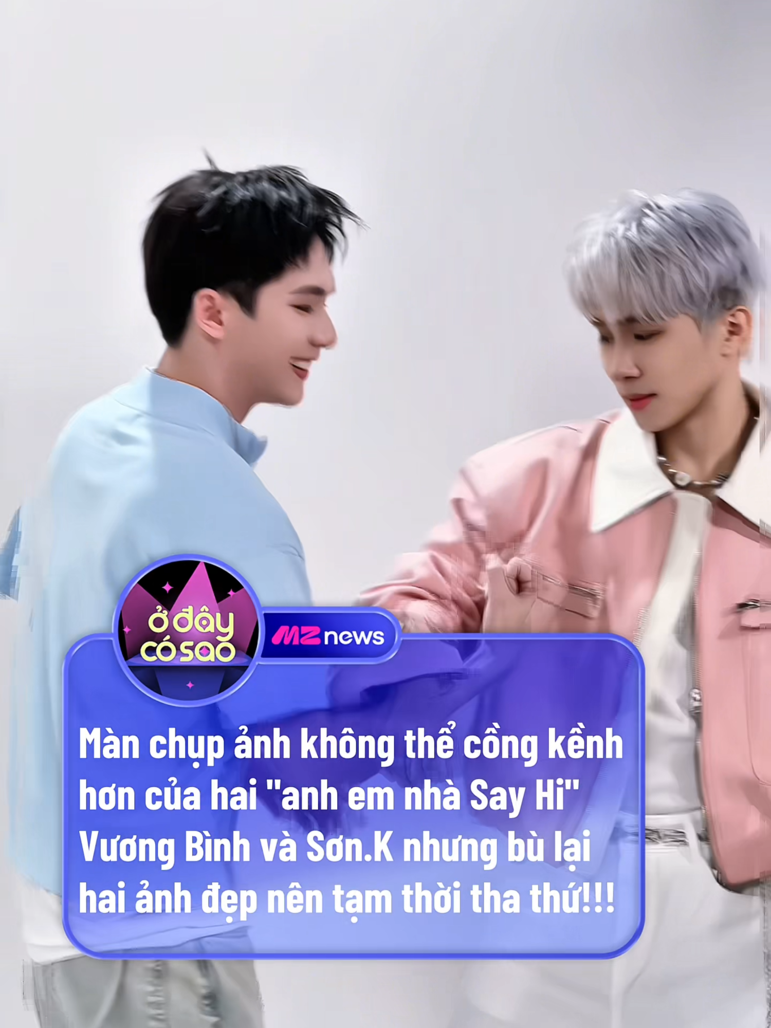 Hậu trường ngộp visual của Sơn.K và Vương Bình tại talkshow Ở Đây Có Ai? #odaycosao #mznetwork #mznews #odaycoai #sonk #vuongbinh #anhtraisayhi #tiktokgiaitri