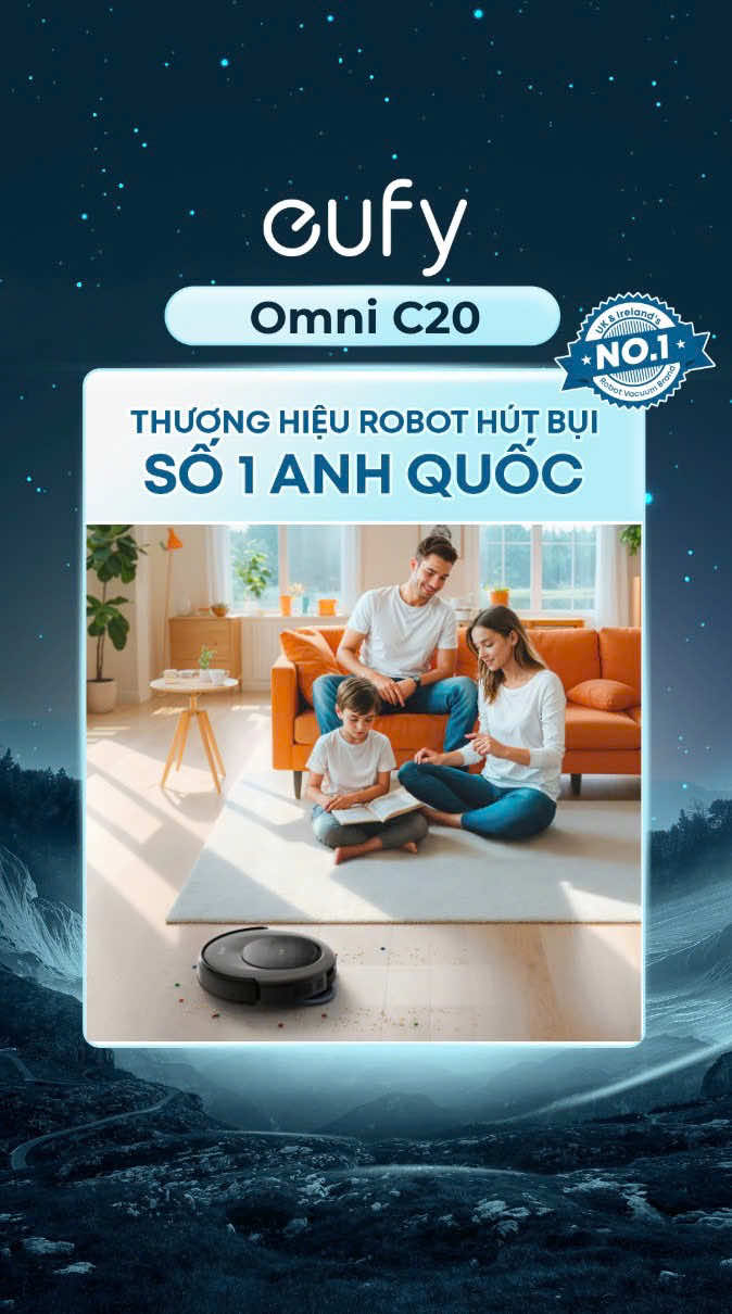 Robot eufy Omni C20 - Giải pháp làm sạch toàn diện cho gia đình hiện đại! #eufy #eufyvietnam #eufyclean #eufyc20