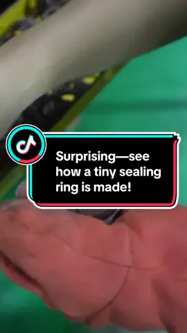 Ever wondered how a tiny sealing ring is made🧐#factory #packing #industrial #manufacturing #fyp #supplier #rubber #seal 