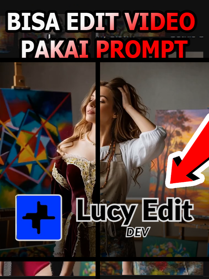 Sekarang Sudah Bisa Edit Video Pakai Text ! Mirip Nano Banana Dan Juga Open Source Lagi!! #aitools #fyp #nanobana #lucyedit #edit