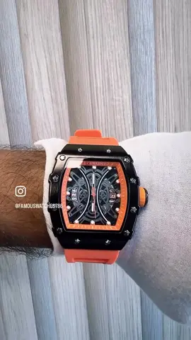 Curren Master Orange watch available @famouswatches786 #watch #uae #dxb #curren #reel   