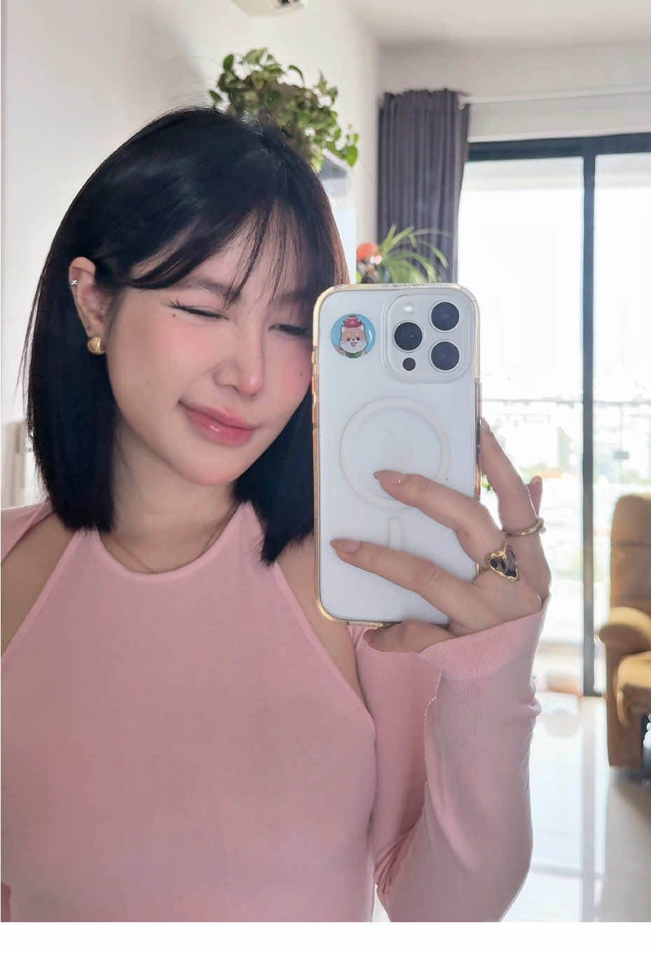 Thủ tục trước khi ra đường🤗 #fitcheck #dailyoutfits #ThaoTa