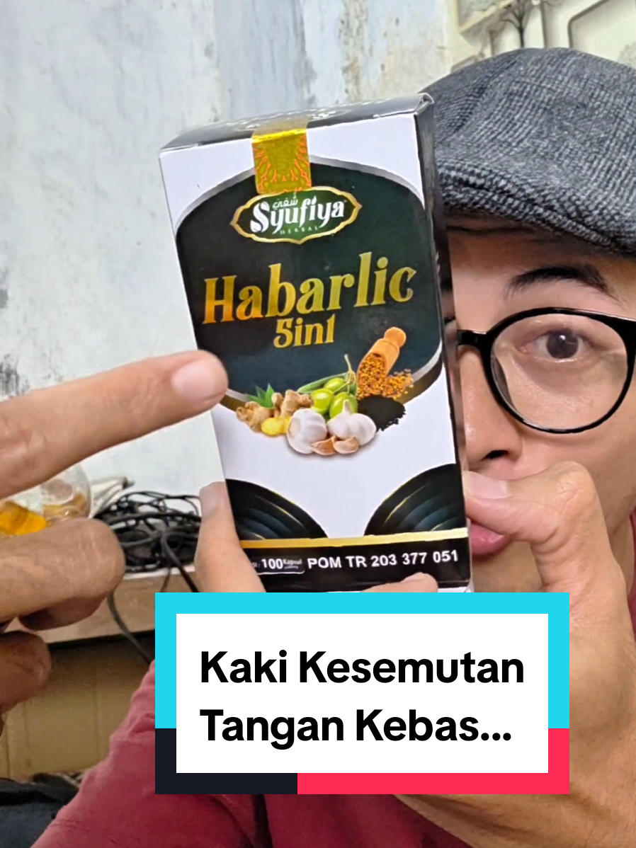 Membalas @frans.dapu.open kebas tangan kaki kesemutan tengkuk kaku rutin minum habarlic 5in1 #habarlic #herbal #kesemutan #kebastangan #kakikesemutan 