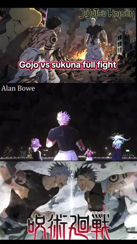 Gojo vs sukuna full fight in English dub jujutsu kaisen anime#fananimation #viral_video #animeedit 