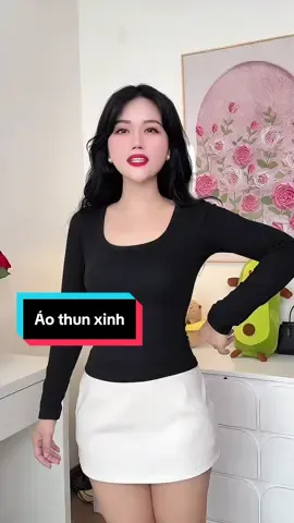 Áo thun cổ vuông siêu xinh #aothun #aonu #phoidoxinh #fypシ゚ #xuhuong 