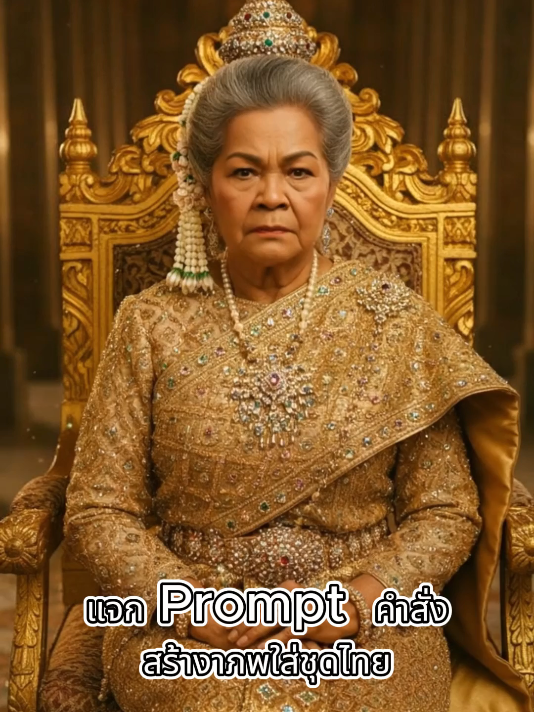 แจก Prompt คำสั่งสร้างภาพใส่ชุดไทย และ วิธีการทำ 1. เข้าที่แอพ , Google Ai studio หรือ Gemini 2. เลือก nano banana 3. อัพโหลดรูปตัวเอง ถ้าให้ดี เป็นรูปหน้าตรงชัดๆ 4. วาง prompt คำสั่งนี้ ลงไป ใช้ภาพต้นฉบับ หญิงสาวในชุดไทยจักรี ผ้าไหมสีทองปักลายละเอียด ทำผมทรงไทยประดับดอกมะลิ ภาพถ่ายมุม Close-up ยืนพิงราวริมสระบัว มุมเอียงเล็กน้อย โฟกัสใบหน้าและรายละเอียดการแต่งกาย แสงพระอาทิตย์ตกแบบภาพยนตร์ สมจริงระดับสูง (ตา หู จมูก ปาก คงรายละเอียดไว้เสมือนจริง) เห็น ทุกส่วน เต็มตัวใส่รองเท้า ให้ความรู้สึกย้อน ไปในอดีต ยืนอยู่ภาพพื้นด้านหลังเป็นปราสาท โบราณ 5. กด run หรือสร้างภาพ ** ถ้าทำไม่เป็น ทำไม่ได้ ** จ้างยายทำมั๊ย 3 ภาพ ( 3 ชุด ) ขอเงินไปซื้อหมากมาเคี้ยว  100.-บาท😂😂😂  สนใจจ้างทักส่วนตัวมาเลย #ยายสายขายทุกอย่าง #แจกPrompt #แจกpromptฟรี #แจกpromptชุดไทย
