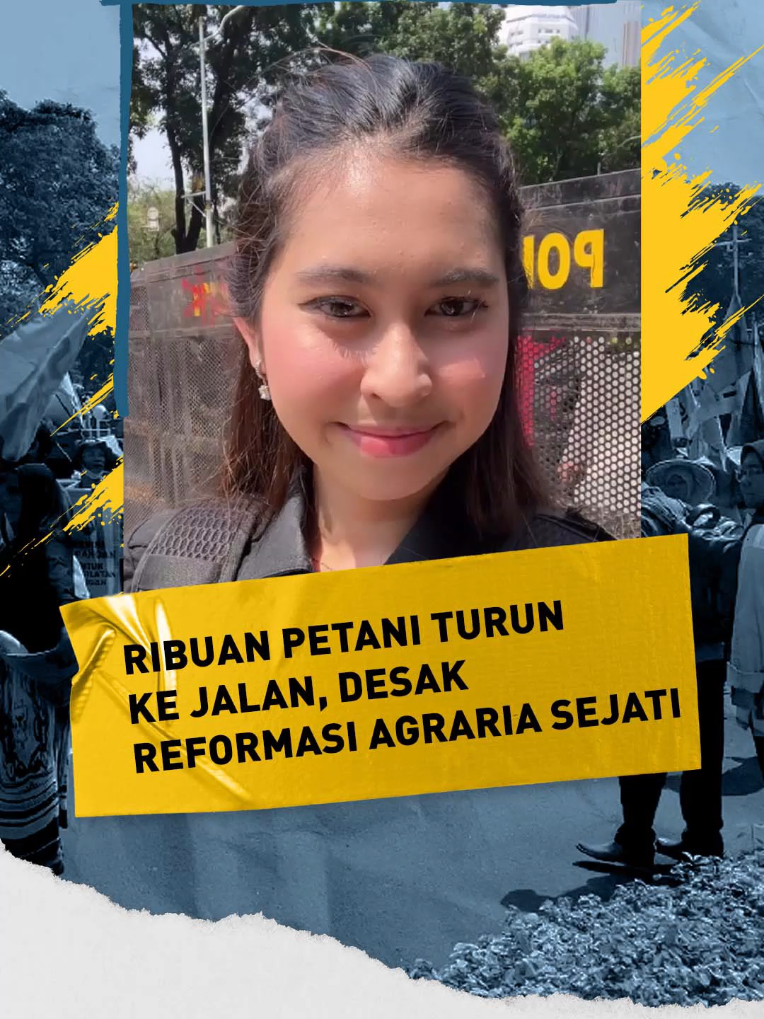 Ribuan petani dari berbagai daerah yang tergabung dalam Serikat Petani Indonesia menggelar aksi unjuk rasa di depan Istana Kepresidenan, Jakarta, Rabu (24/9).  Mereka mendesak Presiden Prabowo Subianto segera menjalankan reforma agraria sejati dengan enam tuntutan utama untuk kedaulatan pangan dan kesejahteraan petani.  🎥 Jurnalis Metro TV - Adinda Vinka #MetroTV #tiktokberita #tiktokmetrotv #beritaviral #metrotvnews #viral #terkini #DPR #dprri #Indonesia #petani #demonstran #demo #Jakarta #agraria #tuntutan #konsorsium #istananegara #hariini #daerah