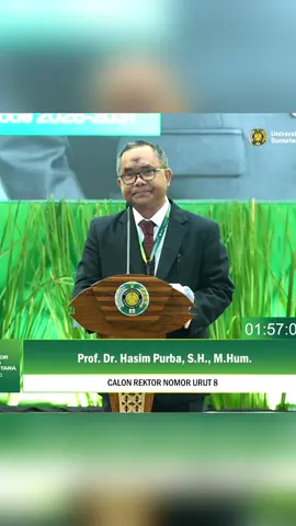 Pengelolaan aset USU harus tepat sasaran, agar mahasiswa yang kurang mampu dan seluruh mahasiswa bisa mendapat kemudahan mengikuti pembelajaran di USU  Jangan ada lagi yang kita dengar mahasiswa gagal masuk di USU hanya permasalahan UKT yang sangat tinggi itu adalah tugas saya kalau saya jikalau terpilih menjadi rektor Universitas Sumatera Utara. #usu #officialusu #profhasimpurba #rektorusu #usulebihbaik 