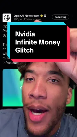 Nvidia’s infinite money glitch… #c#carterpcst#Techtechtok #nvidia #openai 