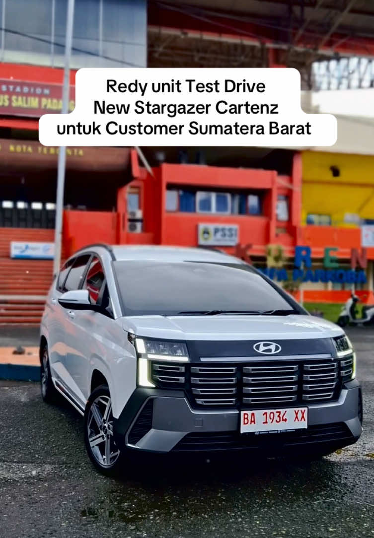 Special unit Untuk warga Sumbar, telah hadir unit test Drive Stargazer Cartenz terbaru, buruan untuk test drive 🤝 #stargazer #hyundaistargazer #sumbar #padang 