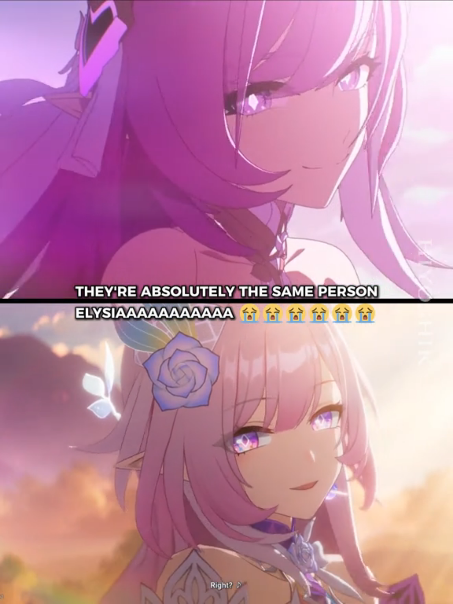 They're absolutely the same person - Elysia & Cyrene #cyrene #elysia #HonkaiStarRail #honkaiimpact3rd #hsrcreators #hsrtrailer #fyp #viral