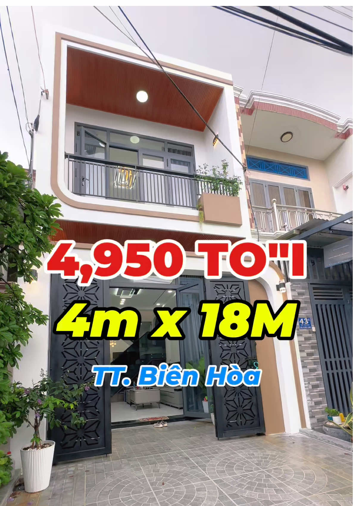 🏡 Nhà 1 Trệt 1 Lầu – Trung Tâm Biên Hòa ✅ Diện tích: 4m x 18m ✅ Pháp lý: Sổ hồng riêng – thổ cư 100% ✅ Kết cấu: 1 trệt 1 lầu, phù hợp vừa ở vừa kinh doanh 📍 Vị trí vàng: 	•	Cách chợ Biên Hòa & bến xe Biên Hòa chỉ 400m 	•	Cầu Hóa An: 700m 	•	KDL Bửu Long: 2km 	•	Đại học Lạc Hồng: 600m 🌟 Khu dân cư đồng bộ – văn minh – dân trí cao 🔴 Bao quanh nhiều trung tâm thương mại, hành chính, khu dân cư sầm uất – tiềm năng sinh lời cực tốt. #lộc #lộcbđs #sănnhàđẹp #sannhadep #nhàđẹp 