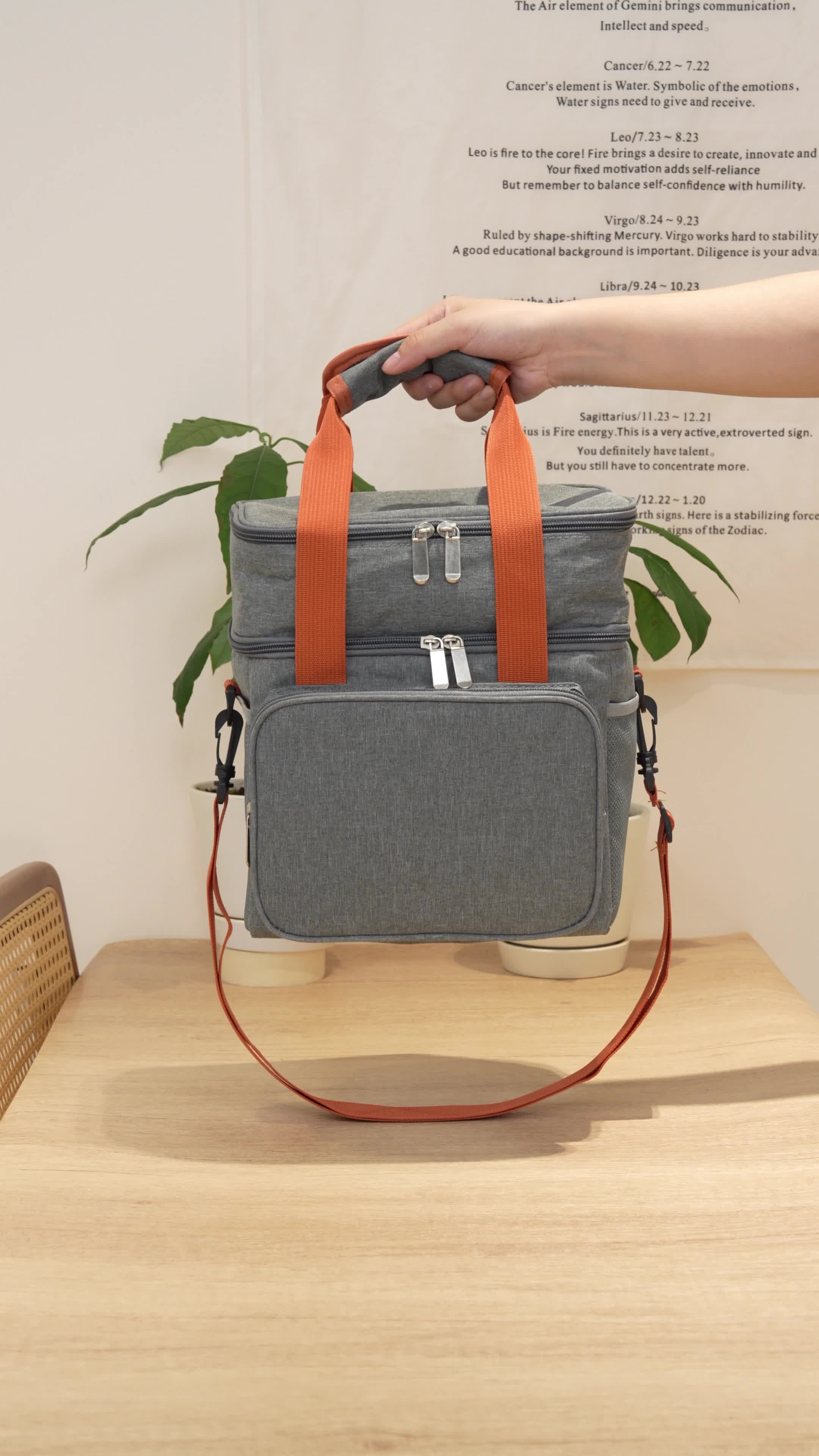13.8L Expandable Double-Laye Lunch Insulation   Bag ，Multi-Functional Waterproof Cooler Lunch Bag,Outdoor Picnic Freshness Preservation,Suitable For Food Storage And Transport #bags #largecapacitybag #luggagebag #lunchbags #reusablebag #insulatedlunchbag #insulatedbag #picnicbag #lunchcontainers #lunchbackpack #lunch #lunchbag #Lunchtime #tiktokshop