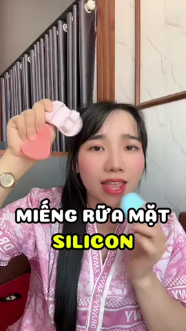 Miếng rửa mặt bằng silicon #viral #miengruamat #miengruamatsilicon #ruamat #lamdep 