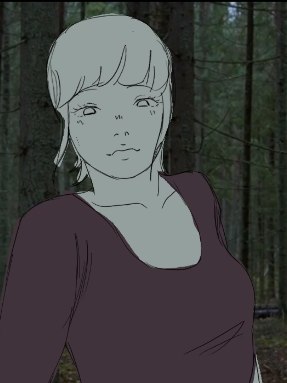 free willed this into existence #copiou #animation #horrortok #anime #trend 