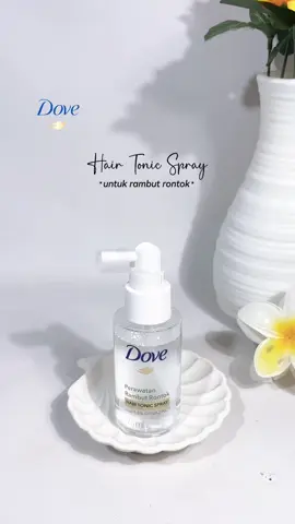 Praktis banget tinggal spray” aja, mana wangi banget lagii 🤍✨ #dovehairtonicspray #hairtonic #hairtonicspray #hairtonicrambutrontok 