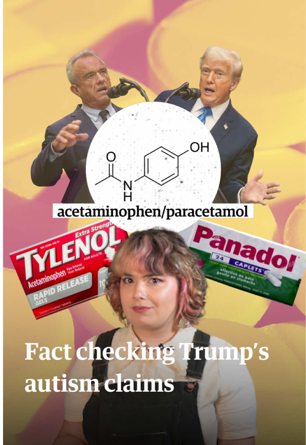 Global health agencies and regulators have dismissed unscientific advice from Donald Trump, who made an unproven link between autism and the use of everyday painkillers and vaccines. But the science wasn’t the only problem with that press conference. Here’s what you need to know. #trump #autism #neurodivergent #factcheck  Tap the link in our bio to read more in-depth, including an opinion piece from Guardian US columnist Moira Donegan on how Trump's claims heighten the suffering of pregnant women in the US.
