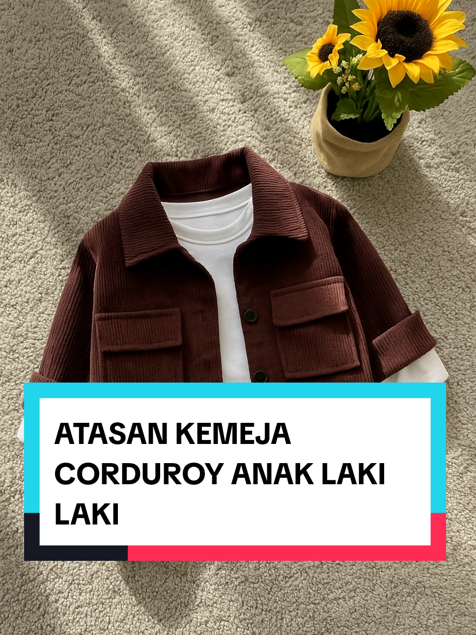 ATASAN KEMEJA CORDUROY ANAK LAKI LAKI USIA 1- 6TAHUN..#atasan #atasankemeja #atasananak #abcxyz #fyp 