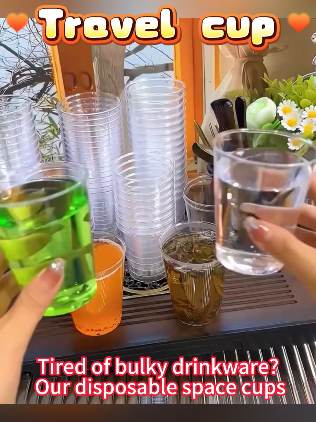 Disposable but looks like glass 👌#DisposableCups #Disposable #party #tea#teacup #fpy