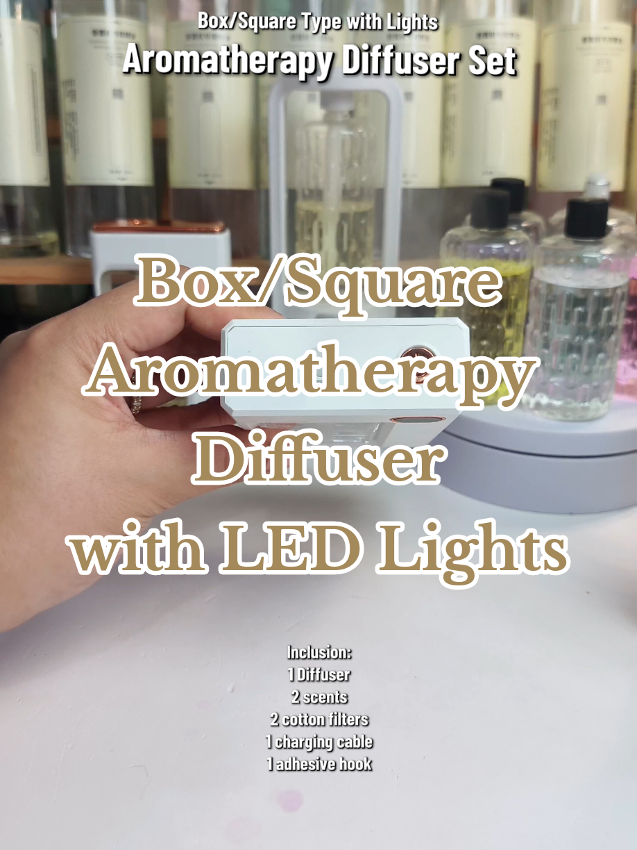 Box/Square type Diffuser with LED lights😍 #diffuser #aromatherapy #aromatherapydiffuser #homefragrance #diffusers 