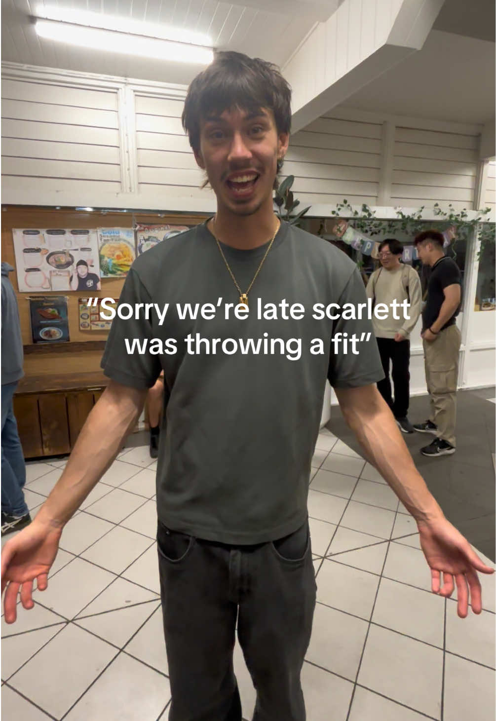 A bit overdressed for ramen 🍜 ft my brother #dress #fancy #girls #OOTD #overdressed 