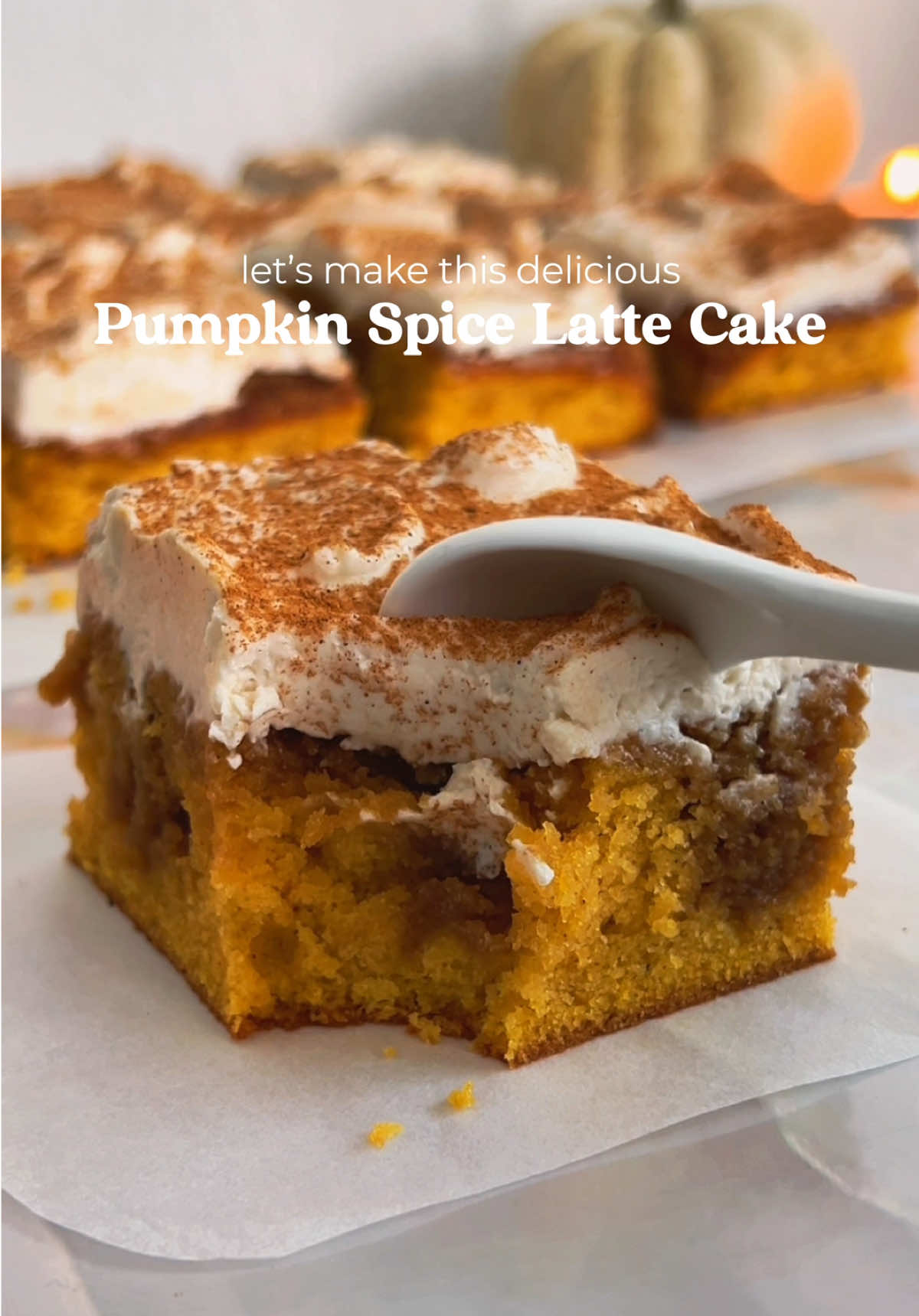 pumpkin spice latte cake 🤎 trovi la ricetta spiegata passo passo sul mio blog (link in bio), oppure scrivimi in privato e te la mando!🐻  #autumn #ricette #pumpkinseason #pumpkinspice #pumpkin 