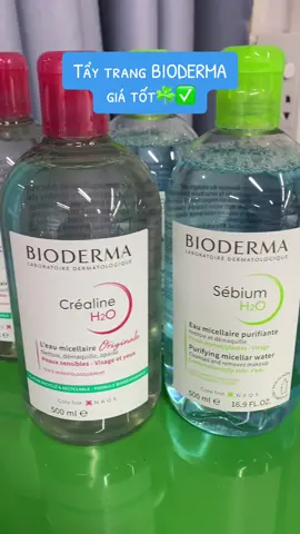 Nước tẩy trang Bioderma giá tốt#nuoctaytrang #bioderma #skincare #lamdep #xuhuong2025 
