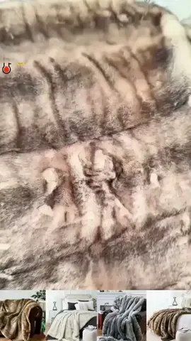 🔥Neue Modelle sind Verkaufsschlager✨Flauschige Kunstpelz-Überwurfdecke