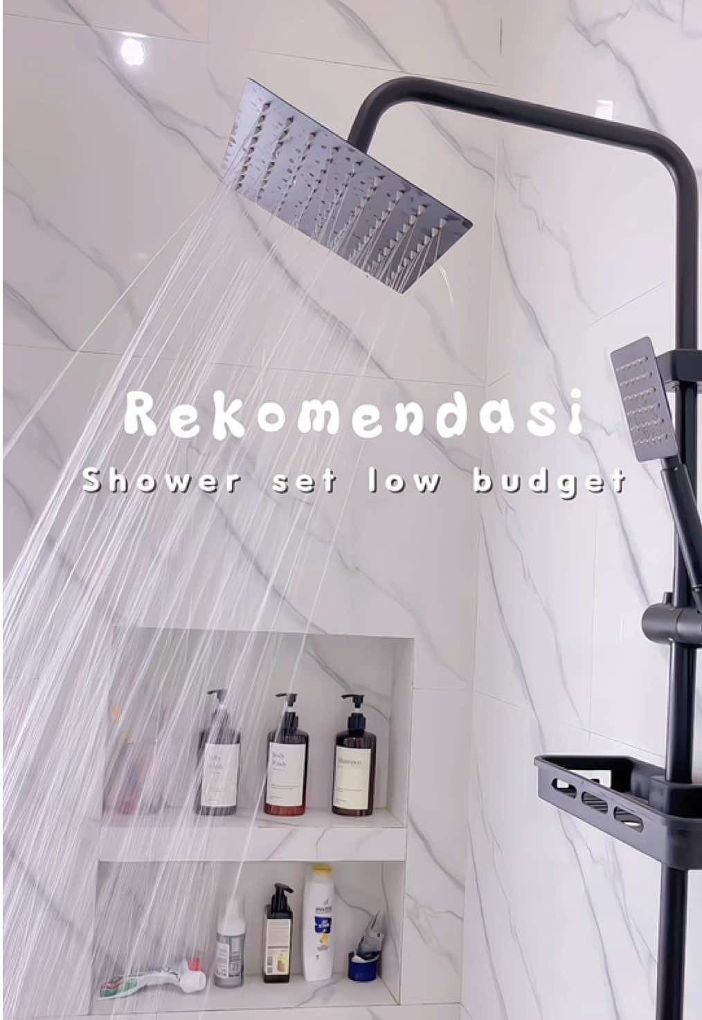 kamar mandi low budget dengan shower yg low budget jugaa , cocok buat kaum mendang mending kayak aku 🤭🫶🏻 #kamarmandiminimalis#showerset#showermurah#sanitary