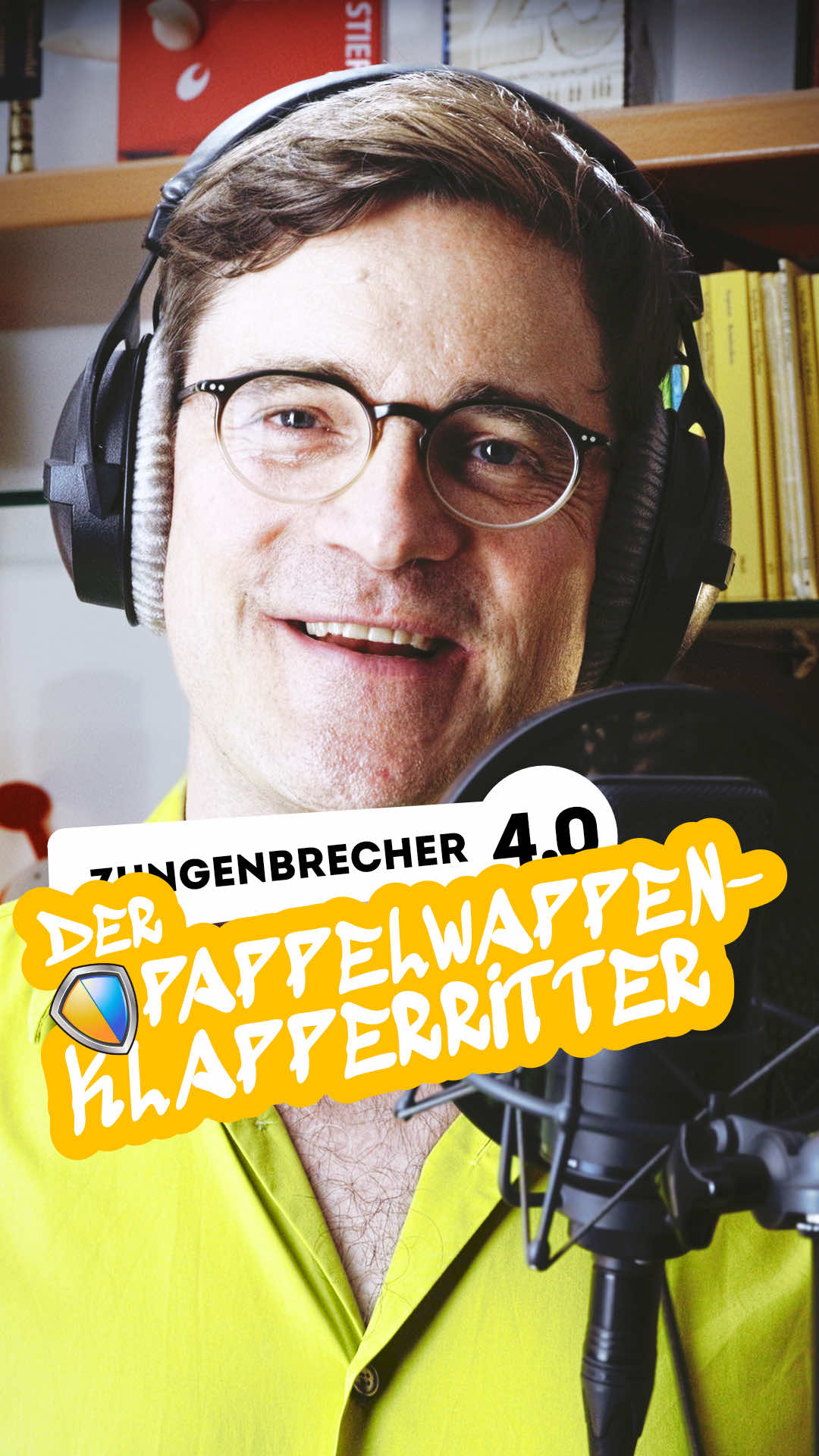 Wie heißt das Schuhwerk des zappeligen Pappelwappenklapperknappen? Vermutlich Pappelwappenklapperknappenklompen oder auch Pappelwappenklapperknappenclogs. Denn, wenn der Ritter die Pappel im Wappen - auf Wimpel und Kappe - trägt, so trägt der Knappe die Pappel am Fuß, als Holzschuh aus Pappelholz, mit Chic und Stolz. Der tolle Beat zu diesem Zungenbrecher stammt von Matthias Kräutli. 