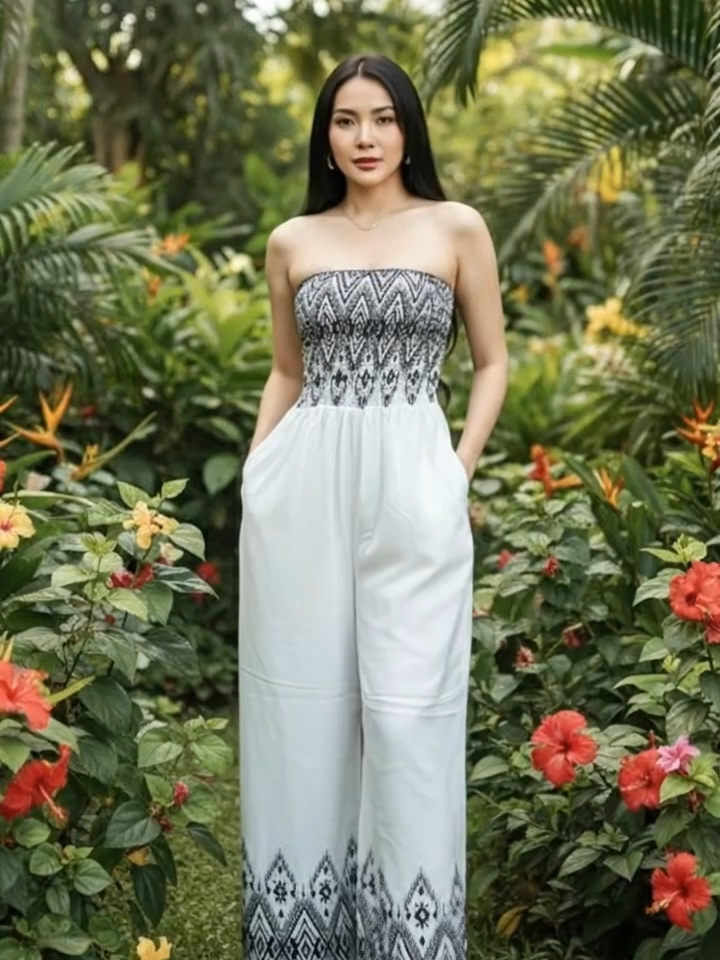 Need mo ng outfit na classy pero chill? 🌸 Sunny&Co Tube Jumpsuit ang sagot! Floral print, sleeveless, at loose-fitting na gawa sa magaan na challis fabric—presko at eleganteng isuot all season!#SunnyCoStyle  
 #TubeJumpsuitPH  
 #FloralFashion  
 #ChallisComfort  
 #ElegantOOTD  
 #WomenswearTrends  
 #PreskongOutfit  
 #NoBrandBigStyle  
 #SummerFashionPH  
 #ChicAndComfy