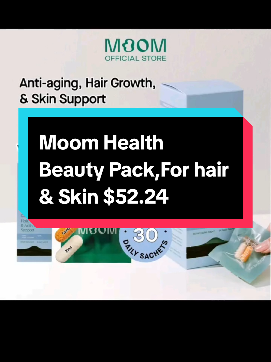 Moom Health Beauty Pack,For Hair & Skin $52.24#health  #cosmetics #beauty  #skincare #supplements 