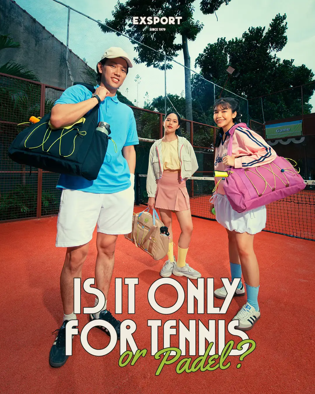 With a dedicated racket compartment for safety and plenty of room for all your other essentials, it’s the only bag you’ll ever need for both 𝘁𝗲𝗻𝗻𝗶𝘀 𝗼𝗿 𝗽𝗮𝗱𝗲𝗹. 🎾 ✨ Curious about the details? Swipe right now to see all its features! 👉 Don’t forget to share this to your teammate who needs this! 😉 #ExsportBags #BringYourSelfOut #LoveAtTheFirstTennis #LoveAtTheFirstPadel  #tennisbag  