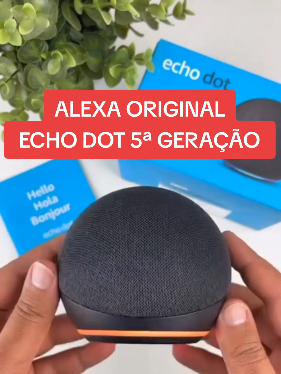 Alexa original Echo Dot 5ª geração, sua casa muito mais conectada. Compre logo, link na bio ou me chame que envio.  #nashopeetem #vitrinedigital1822 #acheinashopee #alexaechodot 