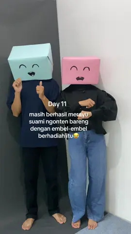 Day 11 masih berhasil merayu suami ngonten bareng dengan embel-embel berhadiah itu 😭🤣 #affiliatemarketing #fashiontiktok #viraltiktok 