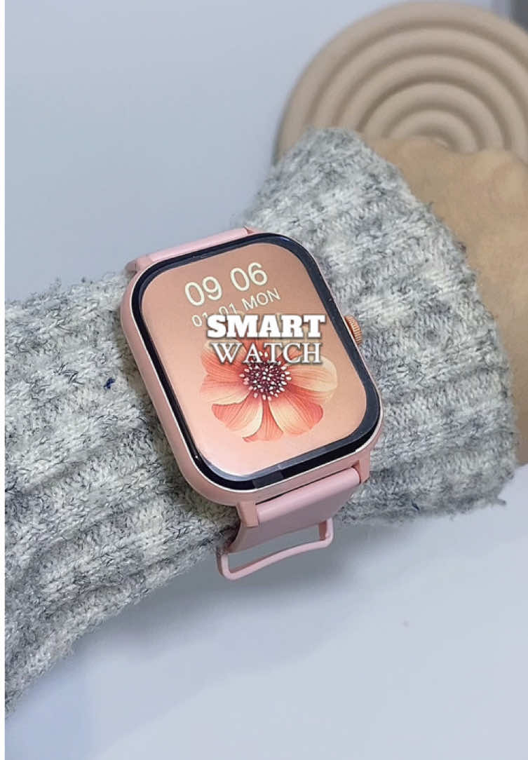 Pretty in pink, smart in features. such a must haveee! 🩷✨  #smartwatch #smartwatchreview #smartwatchrecommendation #techtok #smartwatches #watch #watches #digitalwatch 