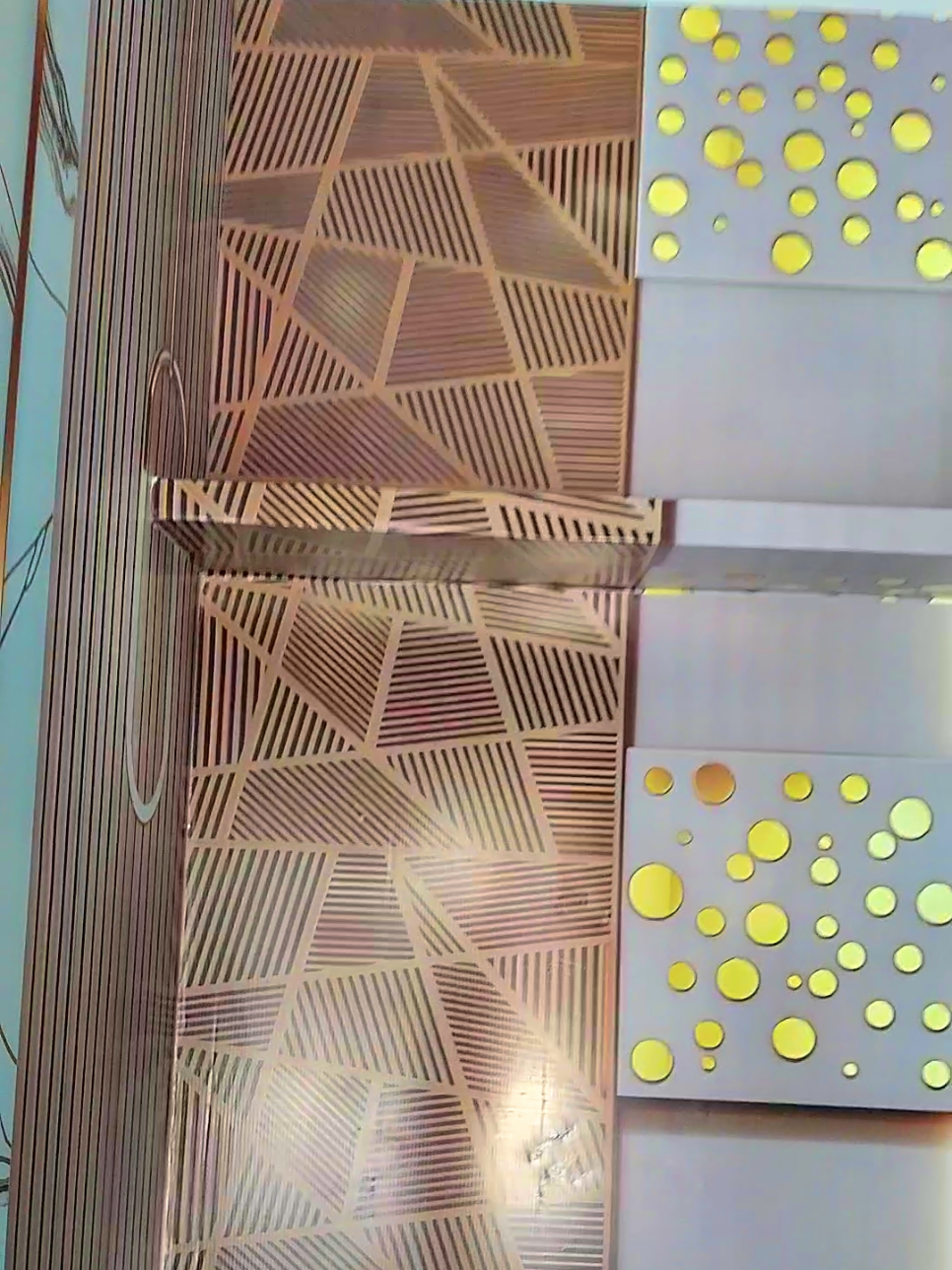 DG wall 👍🏻 3D Flex wallpaper living room decoration ☺️#creatorsearchinsights #3dwall  #foryou #foryoupage 