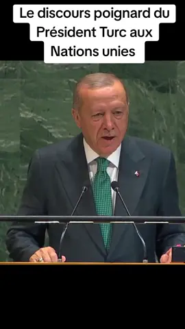Le discours poignard du Président Turc aux Nations unies lors de la 80ème assemblée générale  #onu #africa #abidjan225🇨🇮 #cotedivoire🇨🇮225 #benintiktok🇧🇯 