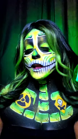#toxic #radioactive #fyp #halloweenmakeup 