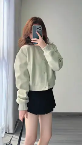 Áo Khoác Bomber Áo Khoác Dạ Ép Nữ Dáng Ngắn Croptop Thu Đông #aokhoac #aokhoacbomber #aokhoacdaep #thoitrangnu #xuhuong 