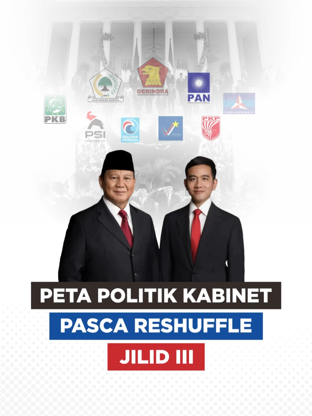 Reshuffle kabinet bukan sekadar bongkar pasang kursi. Komposisi terbaru pasca Reshuffle Jilid III mencerminkan arah kekuasaan, strategi koalisi, sekaligus taruhan elektoral menjelang 2029. 🔎 Partai besar jadi jangkar utama, partai kecil mendapat panggung, teknokrat tetap dipertahankan sebagai penyeimbang. Apakah kabinet ‘gemuk’ ini akan memperkuat legitimasi presiden atau justru menambah beban elektoral? Tulis pendapatmu di kolom komentar! #PatraDataResearchConsulting #BigDataPolitik #Konsultanpolitik #kabinetmerahputih