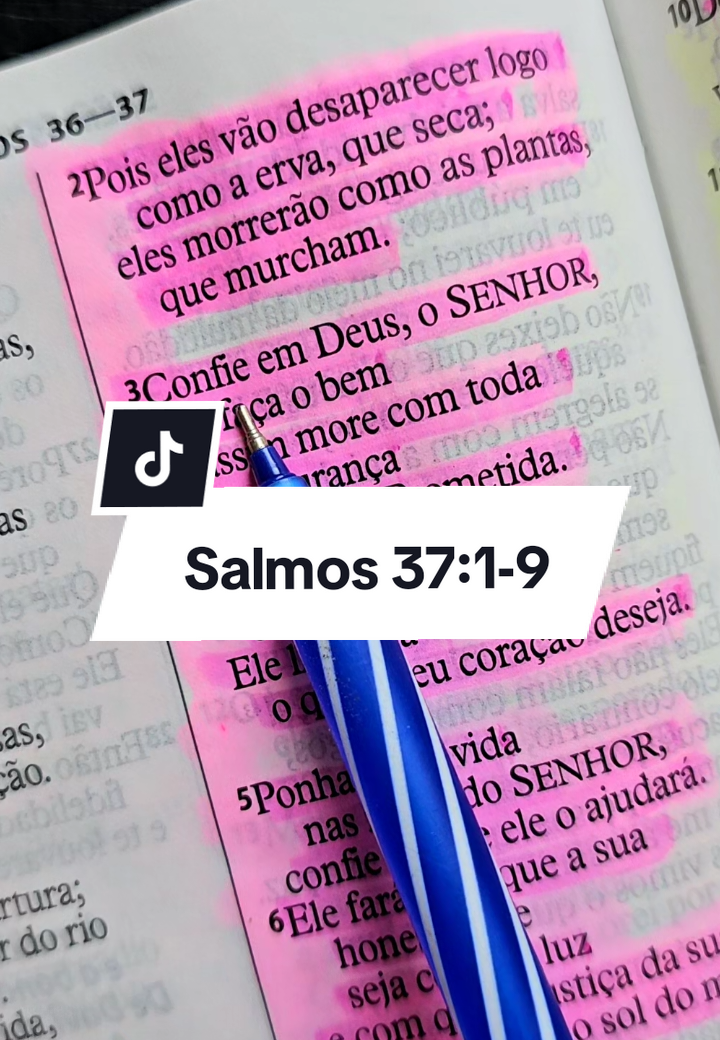 Salmos 37:1-9 ❤️ bom dia ❤️  #palavradeDeus #Deusefiel #versiculododia #versiculosbiblicos #Versículossagrados 